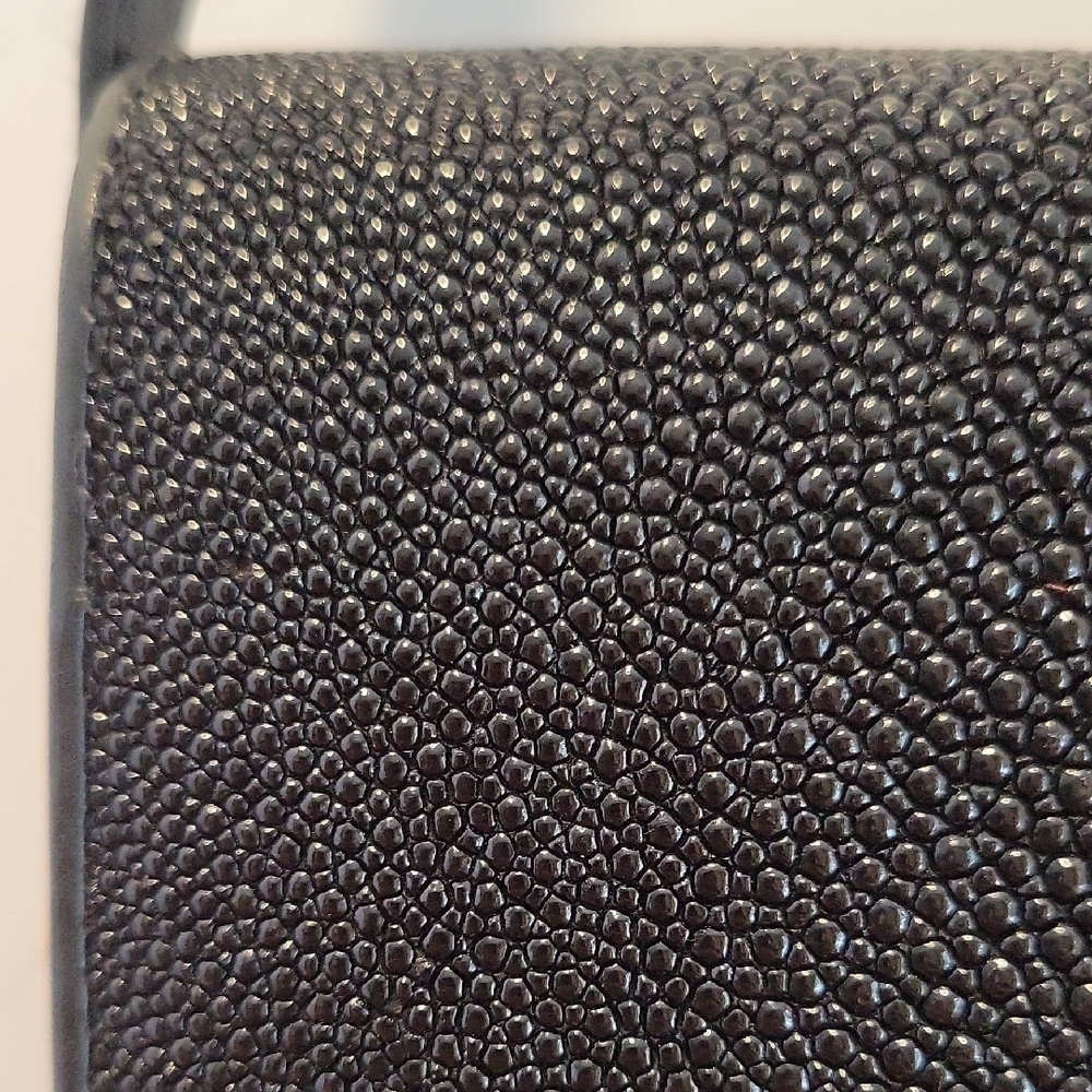Vintage Ocean Genuine Stingray Skin Shoulder Purse That Extends To Crossbody Bag - Picture 4 of 16